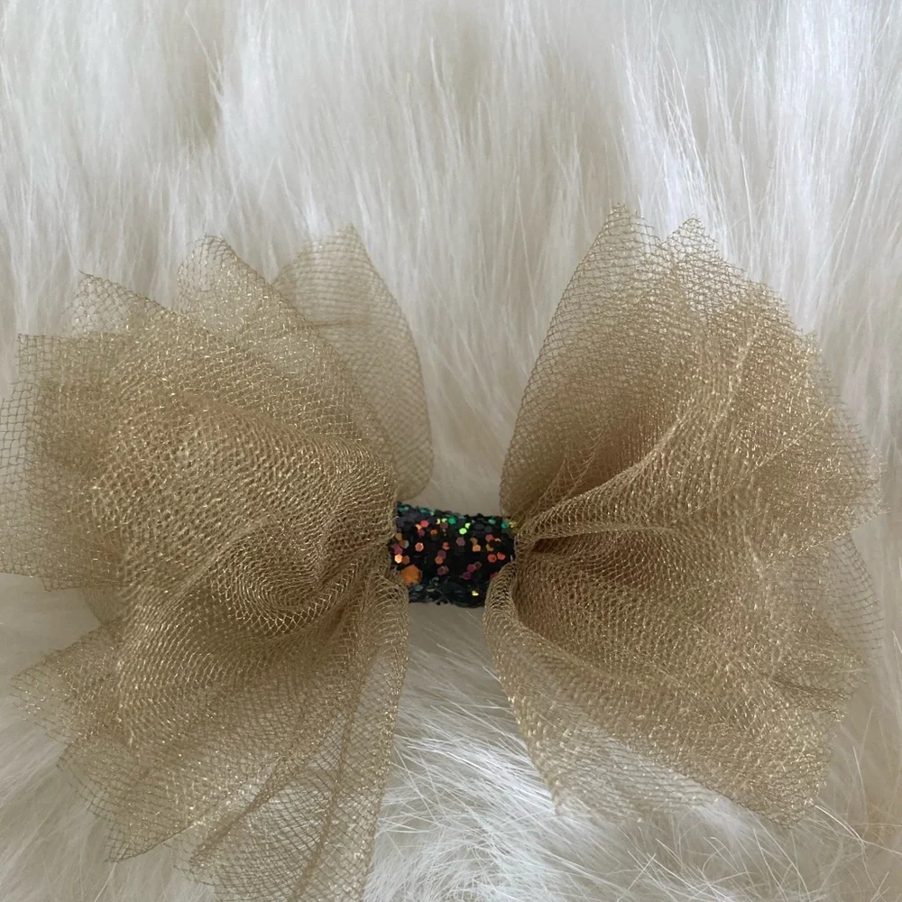 Set of 4 pet hair bow accessory, pink designer pet wear, hair bow for small dog